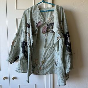 Vintage Citron Santa Monica 100% Silk Bohemian Bold
Multi-Color Tunic Sz 3X